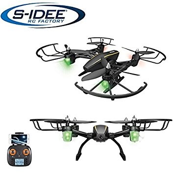 s-idee® 17105 S373 Wifi Drohne HD Kamera FPV Rc Quadrocopter Höhenstabilisierung, One Key Return, Co